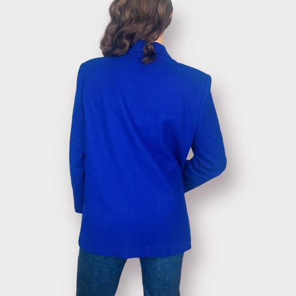 90s Sag Harbor Blue Wool Blazer - Picture 7 of 7